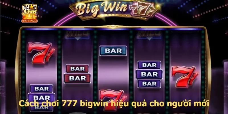 Cách chơi 777 bigwin hiệu quả cho người mới