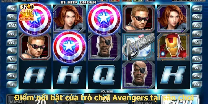 Điểm nổi bật của trò chơi Avengers tại sân chơi