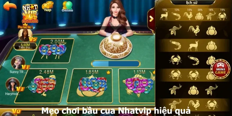 Mẹo chơi bầu cua Nhatvip hiệu quả